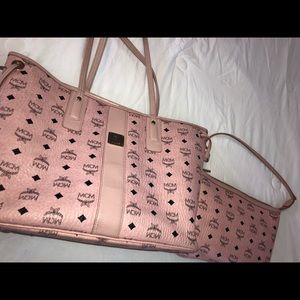 Pink MCM purse set